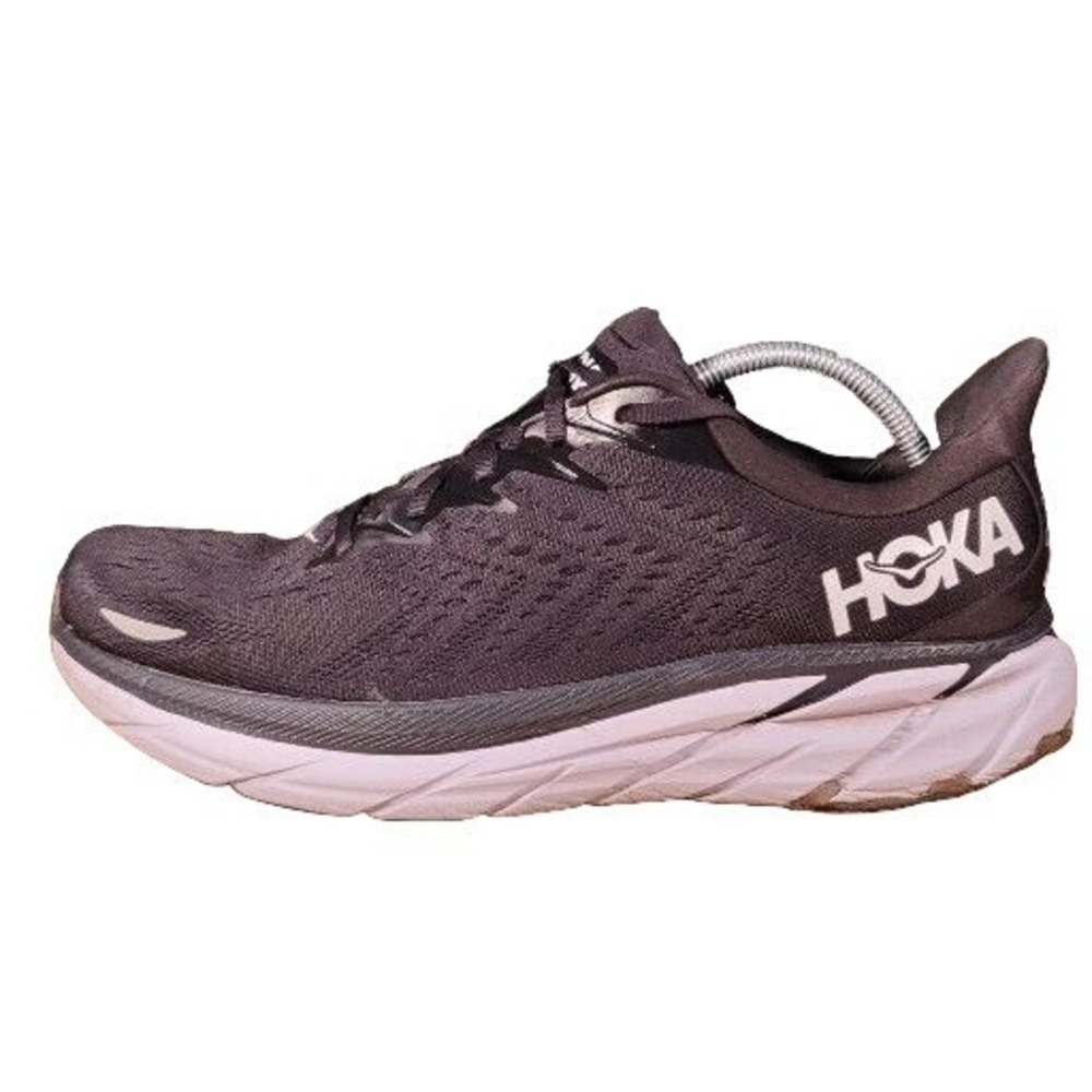 Hoka Clifton 8 Mens Size 13 D Black White Running Shoes Sneakers 1119393 BWHT